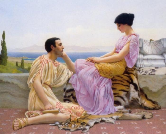 John William Godward Youth and Time China oil painting art
